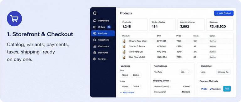 Storefront & checkout