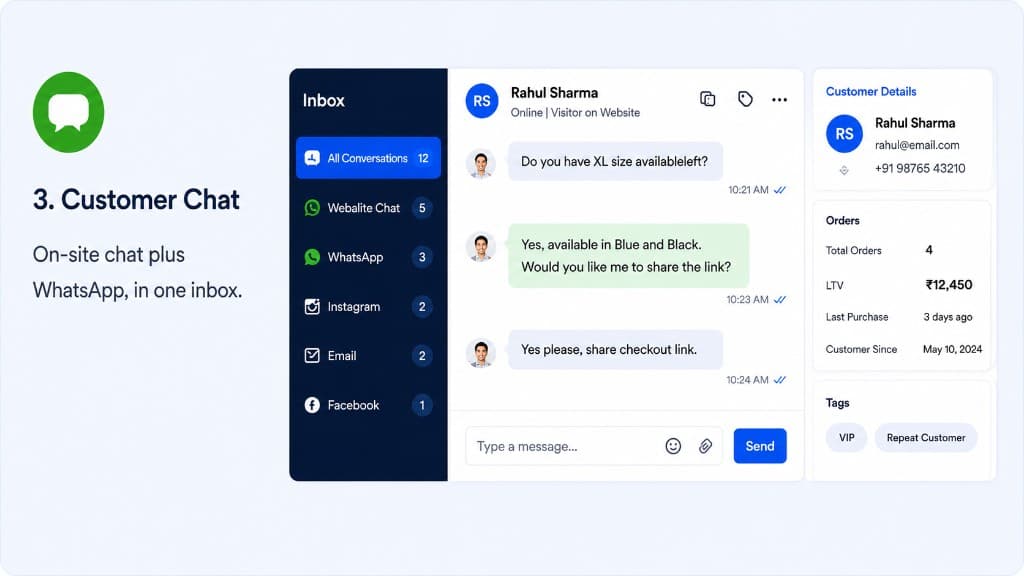 Customer chat