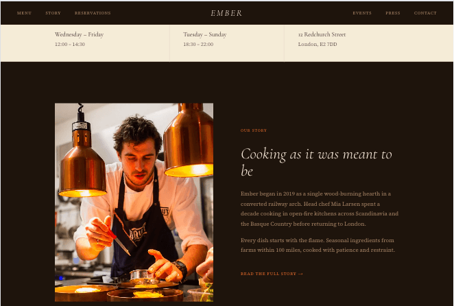 Ember theme preview