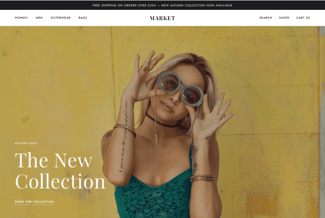 Market theme preview